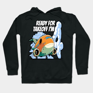 Ready for Takeoff I'm 4 - 4nd Birthday Boy Airplane Theme Hoodie